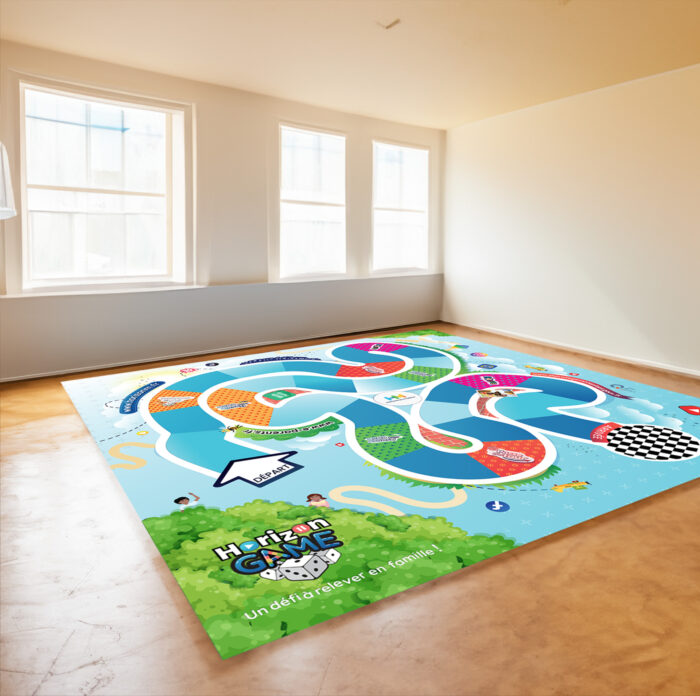 Horizon Game, le premier tapis grandeur nature pour toute la famille qui aborde la prévention numérique de façon ludique et interactive